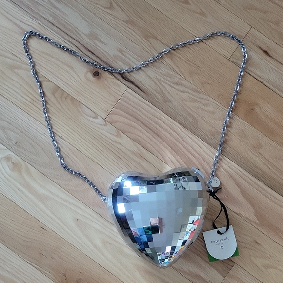 Kate Spade Metallic Heart Crossbody - Picture 1 of 7